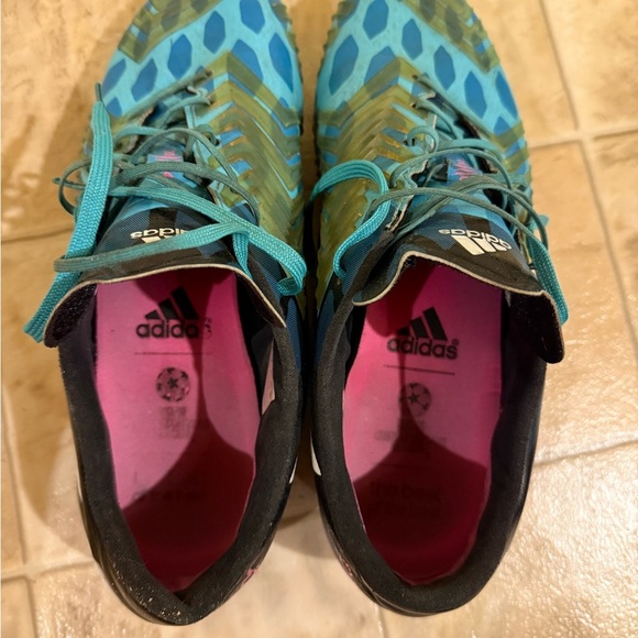 Adidas Men's Teal and Black Athletic Shoes - Picture 4 of 5